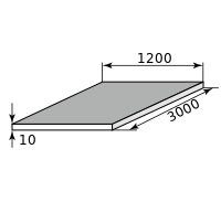 Лист алюминиевый 10х1200х3000, марка А5М