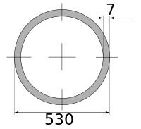 Трубы электросварные 530х7 11500-11700