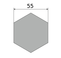 Сталь сортовая х/т калиброванная шестигранник 55, марка Ст35