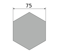 Сталь горячекатаная конструкционная, шестигранник 75, марка 40Х