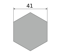 Сталь нержавеющая никельсодержащая, шестигранник 41, марка 14Х17Н2