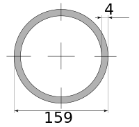 Трубы электросварные 159х4 10000-12000