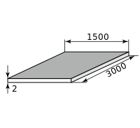 Лист алюминиевый 2х1500х3000, марка АД1Н