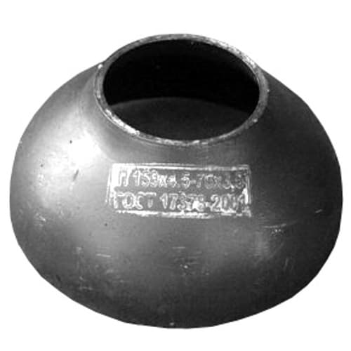 Переход стальной концентрический Дн 159х4.5-57х3.0 (Ду150х50) бесшовный ГОСТ 17378-2001