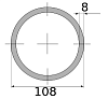 трубы г/д 108х8, марка ст20