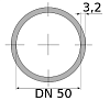 трубы вгп 50х3.2 ду, длина 6 м, dn 50