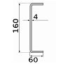 швеллер гнутый 160х60х4, длина 6 м, марка ст3