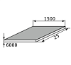 лист г/к горячекатанный низколегированный 25х1500х6000, марка с345