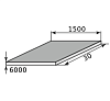 лист г/к горячекатанный низколегированный 30х1500х6000, марка с345