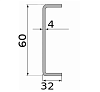 швеллер гнутый 60х32х4, марка ст3  н/д                                                н/д