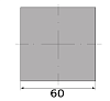 квадрат г/к 60, марка ст3  н/д
