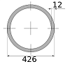 трубы электросварные 426х12 9500-12000