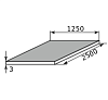 лист оцинкованный 3х1250х2500 zn140 м пас