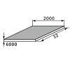 лист г/к горячекатанный низколегированный 32х2000х6000, марка с345