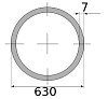 трубы электросварные 630х7 10000-12000