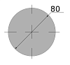 сталь сортовая конструкционная, круг 80, марка 20х