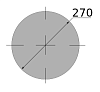 сталь сортовая конструкционная, круг 270, марка ст45