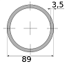 трубы электросварные 89х3.5 10960-11010