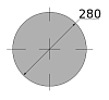 сталь сорт констр круг горячекатаный 280, марка 20х