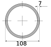 трубы г/д 108х7, марка ст20