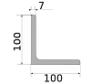 уголок 100х100х7, длина 6 м, марка ст3