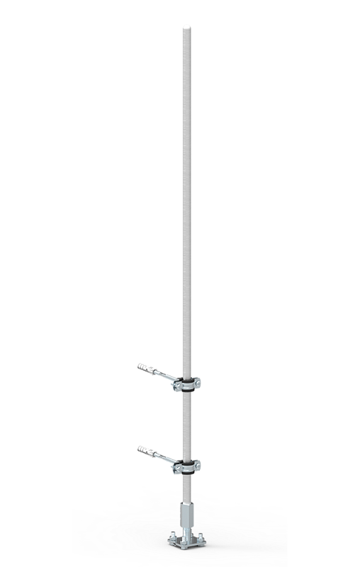 Фото молниеприемник алюминиевый с держателями, 1.5 м Молниеприемник алюминиевый с держателями, 1.5 м